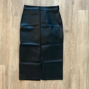Zara Faux Leather Pencil Skirt